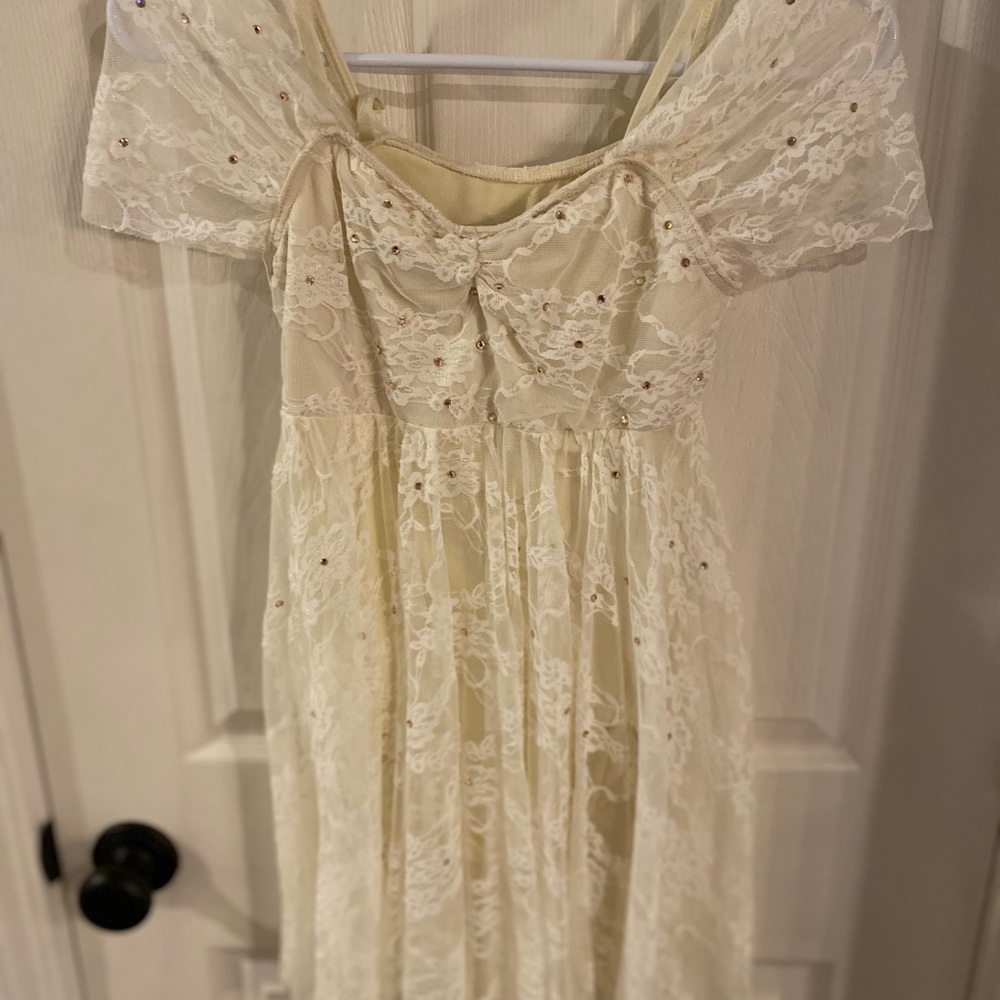 Cream Lace Weissman Dance Costume
